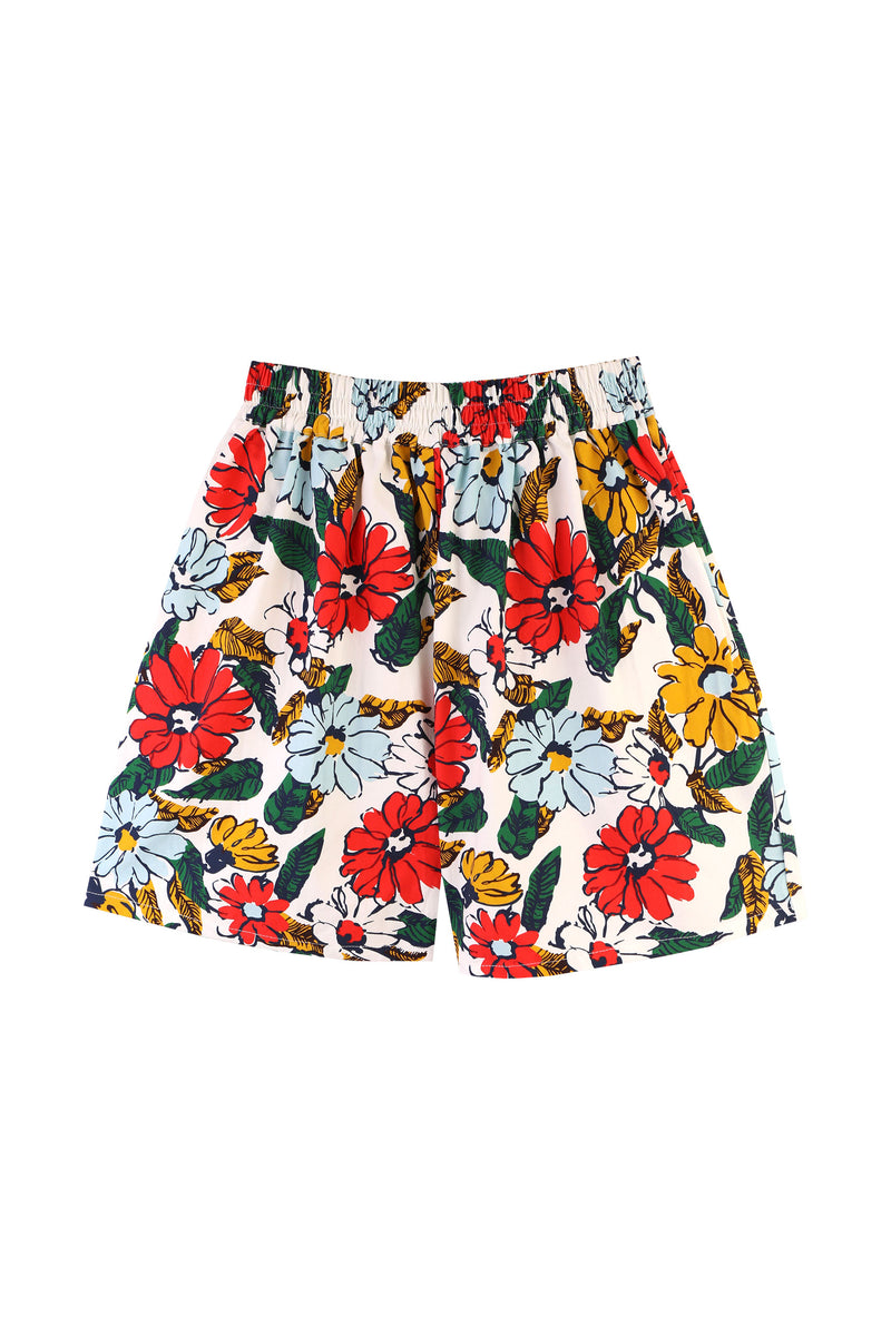 Basic Cotton Shorts Cosmos Floral