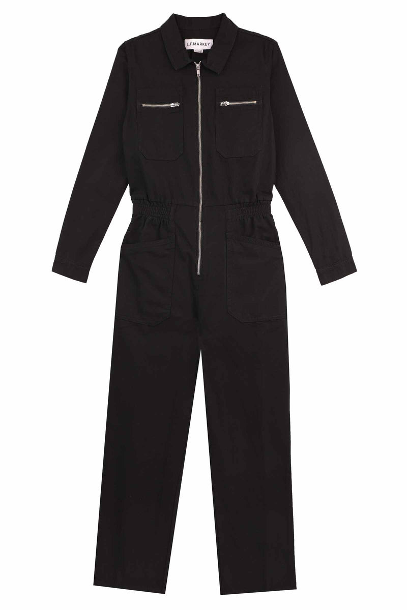 Danny Boilersuit Jet Black Canvas