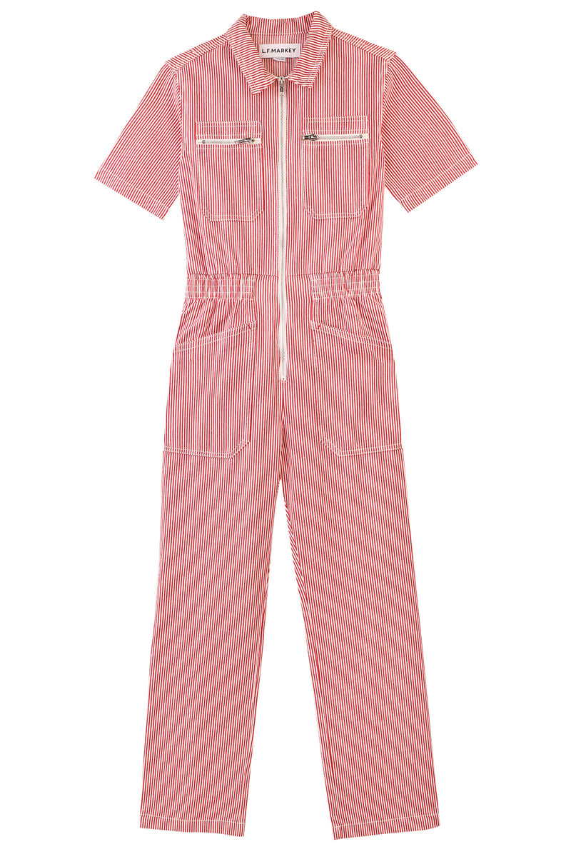 Danny Boilersuit Red Ticking