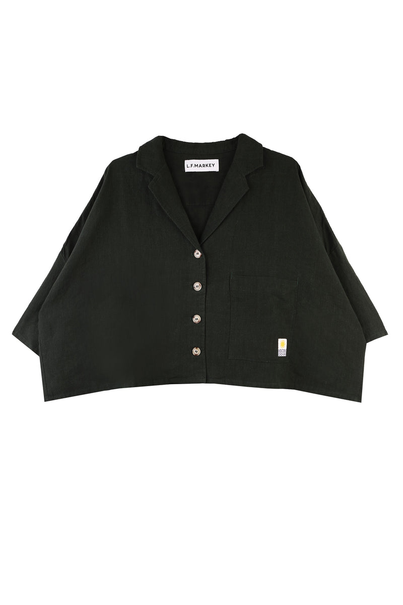 Maxim Linen Shirt Forest Green