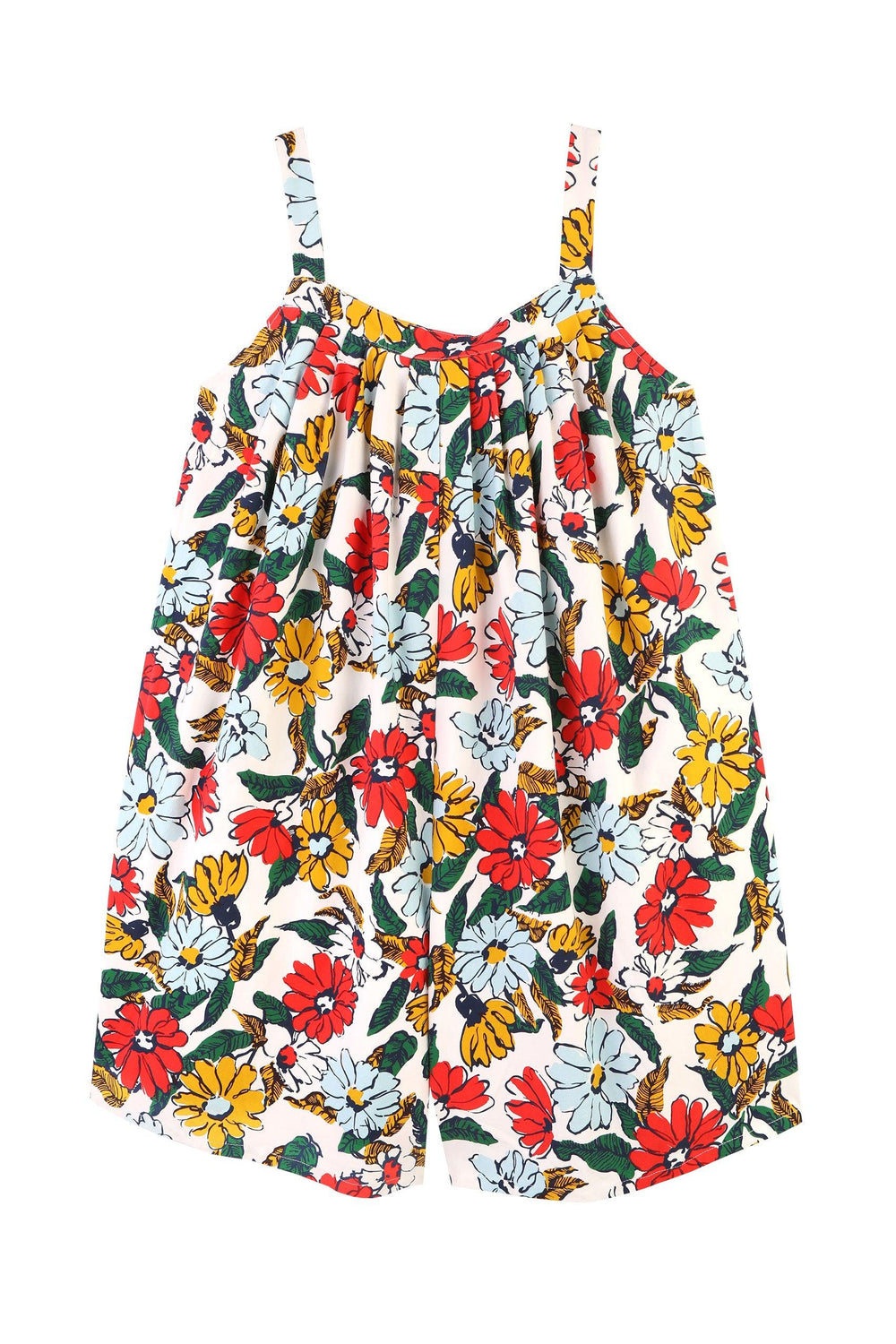 Basic Cotton Romper Cosmos Floral