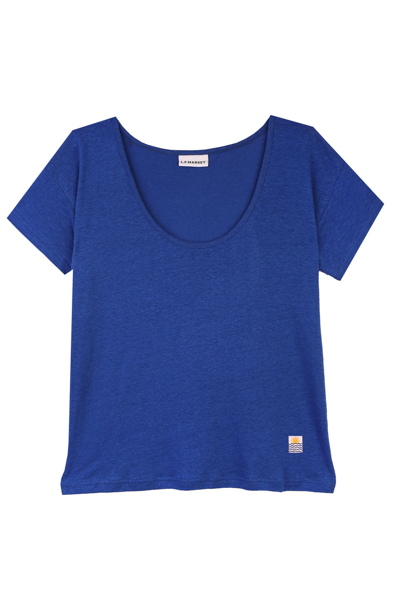 Square Cut Tee Cobalt