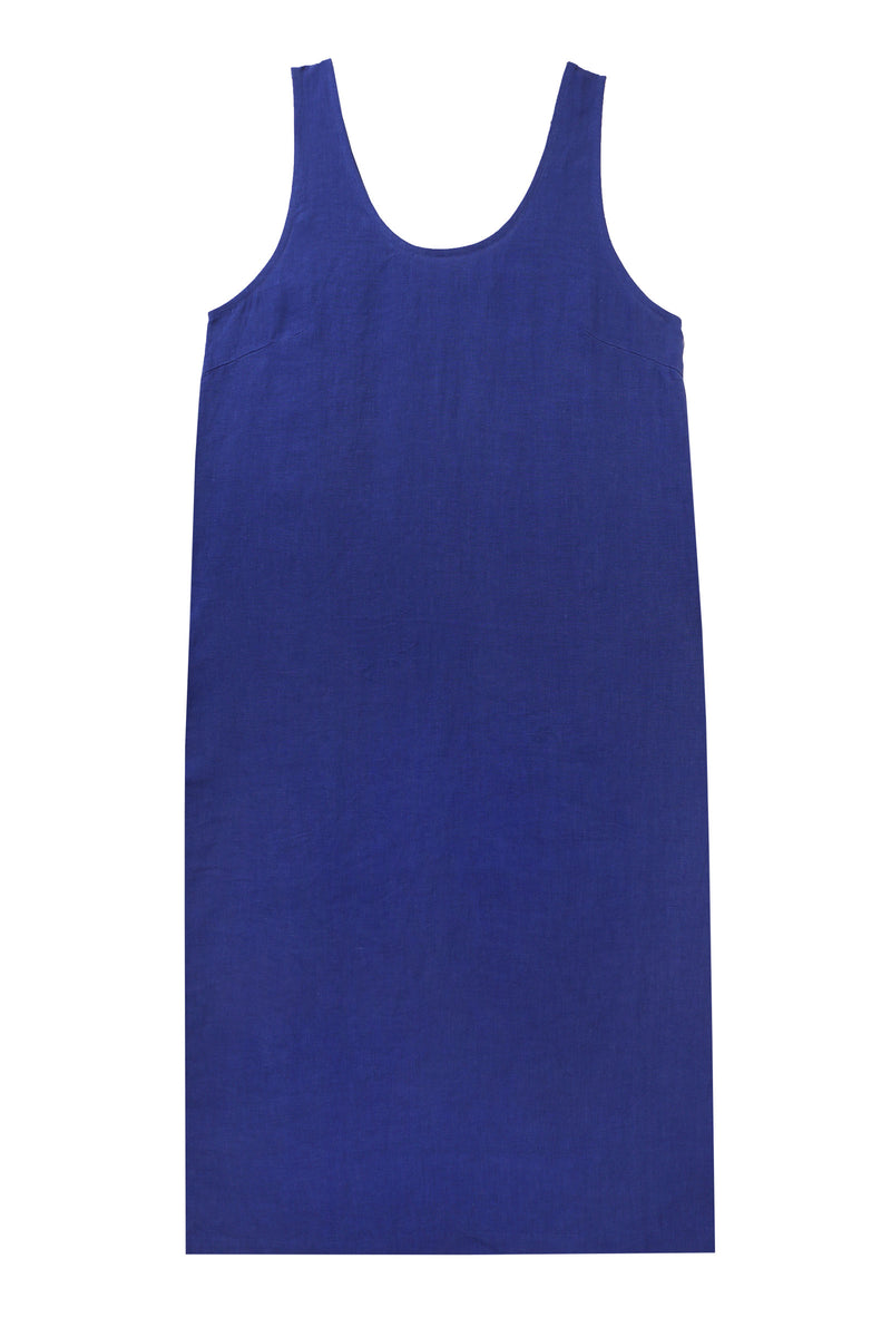 Basic Linen Shift Cobalt