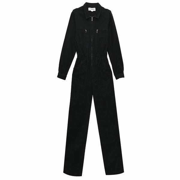 Black sales denim boilersuit