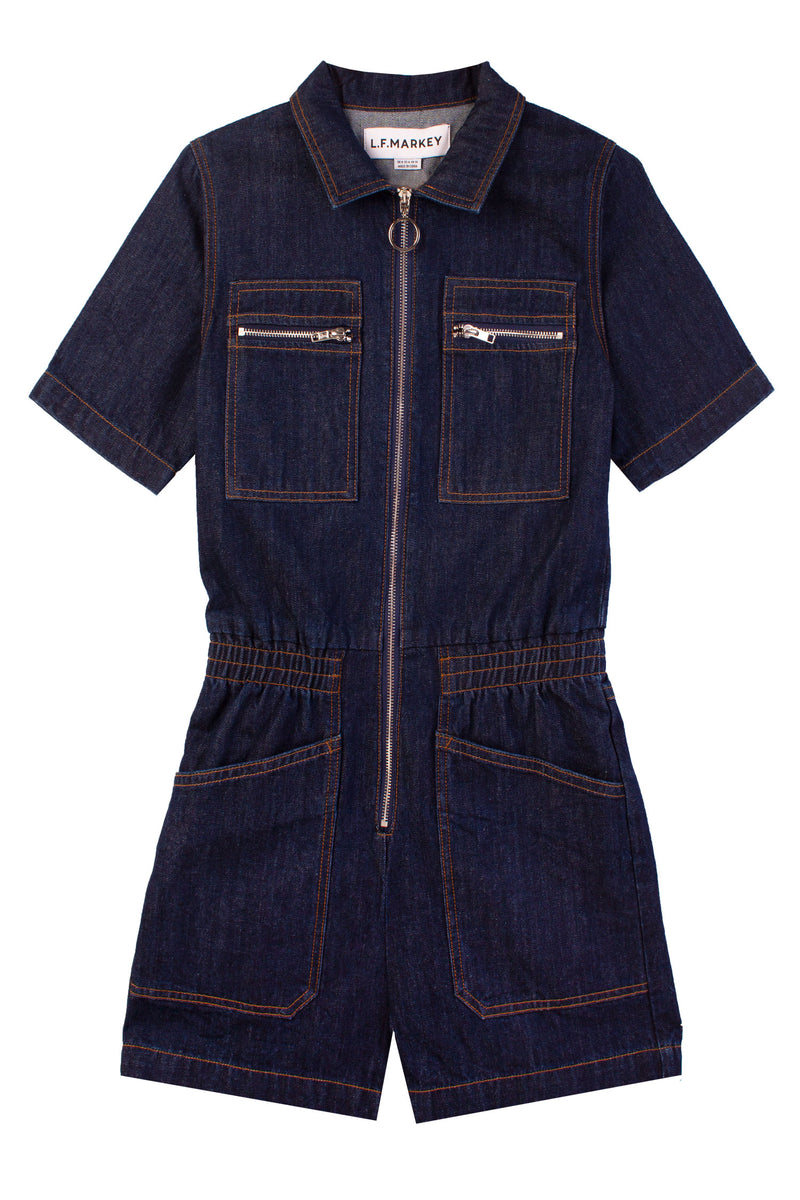 Danny Playsuit Dark Indigo