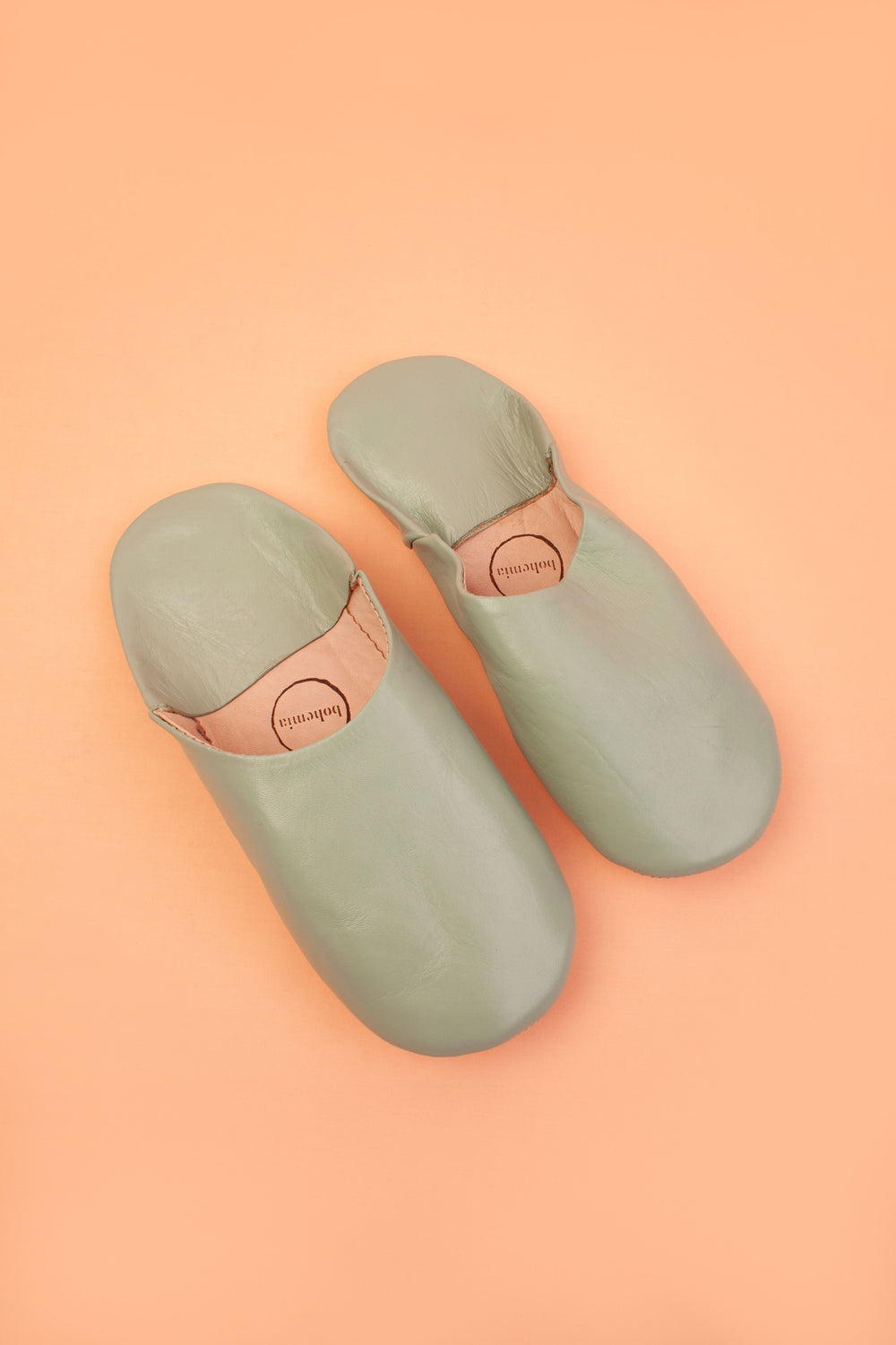 Mustard Moroccan Leather Babouche Slippers